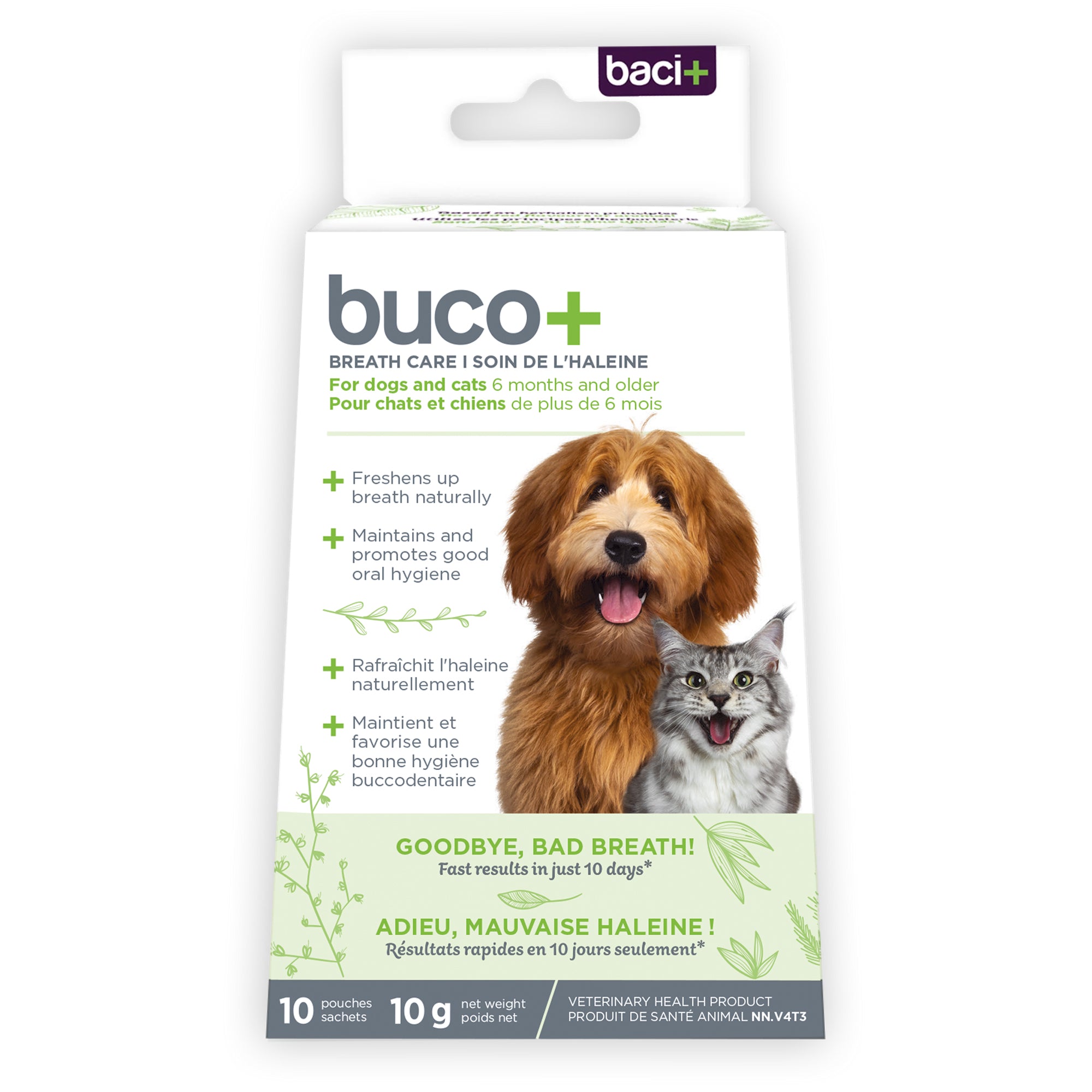 Buco+ 10 days powder for cats and dogs Flavourless 10 x 1 g