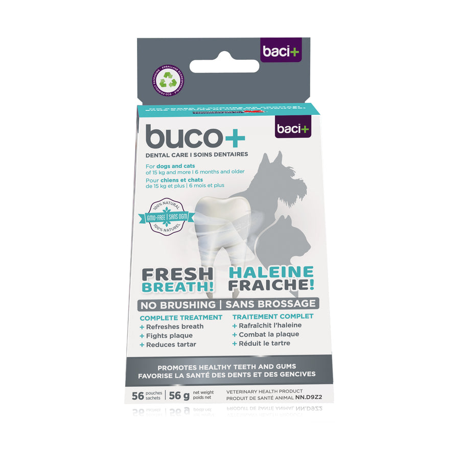 Buco+ powder for cats and dogs over 15 kg Flavourless 56 x 1 g