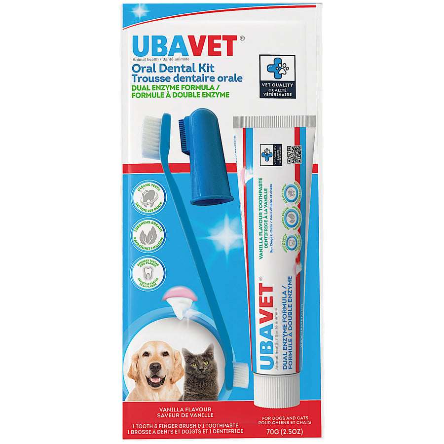 Oral dental kit for cats and dogs Vanilla 1 kit