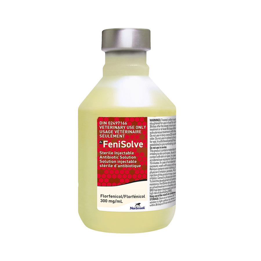 Fenisolve (florfenicol) injection 300 mg/ml 500 ml