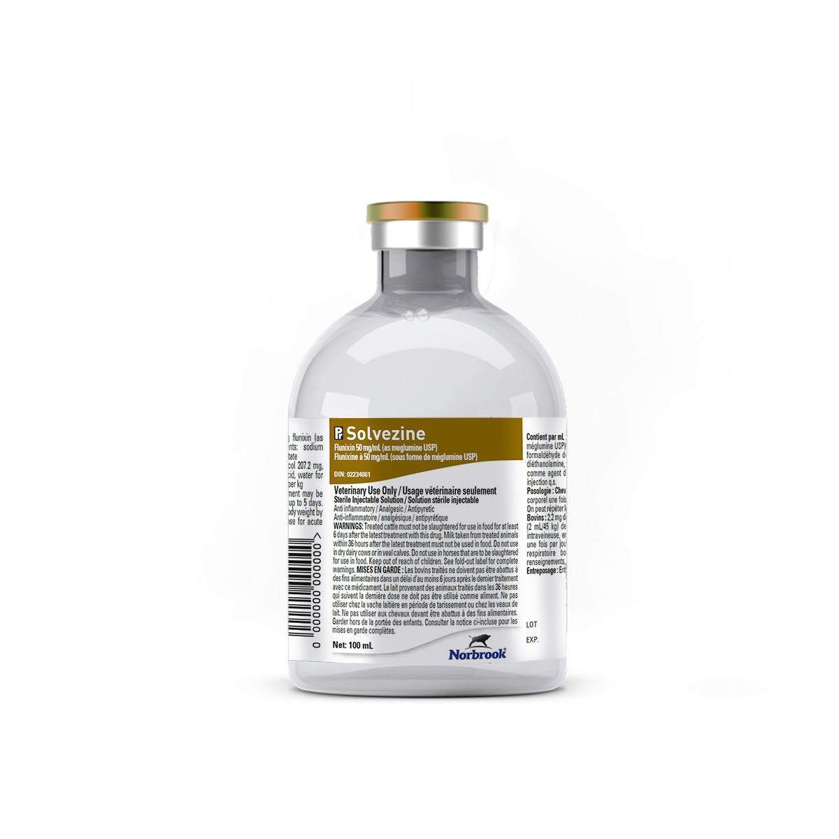 Solvezine (flunixin) injection 50 mg/ml 100 ml