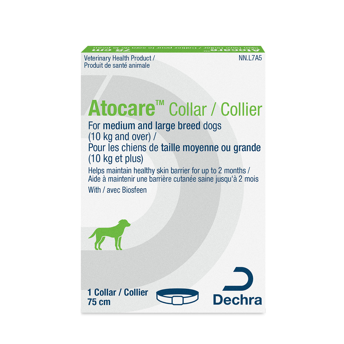 Atocare collar for dogs 75 cm 2.5 %