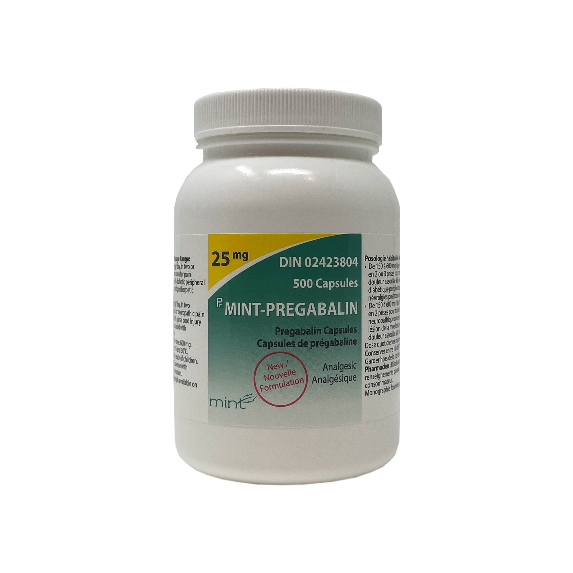 Mint-Pregabalin 25 mg 500 Tab