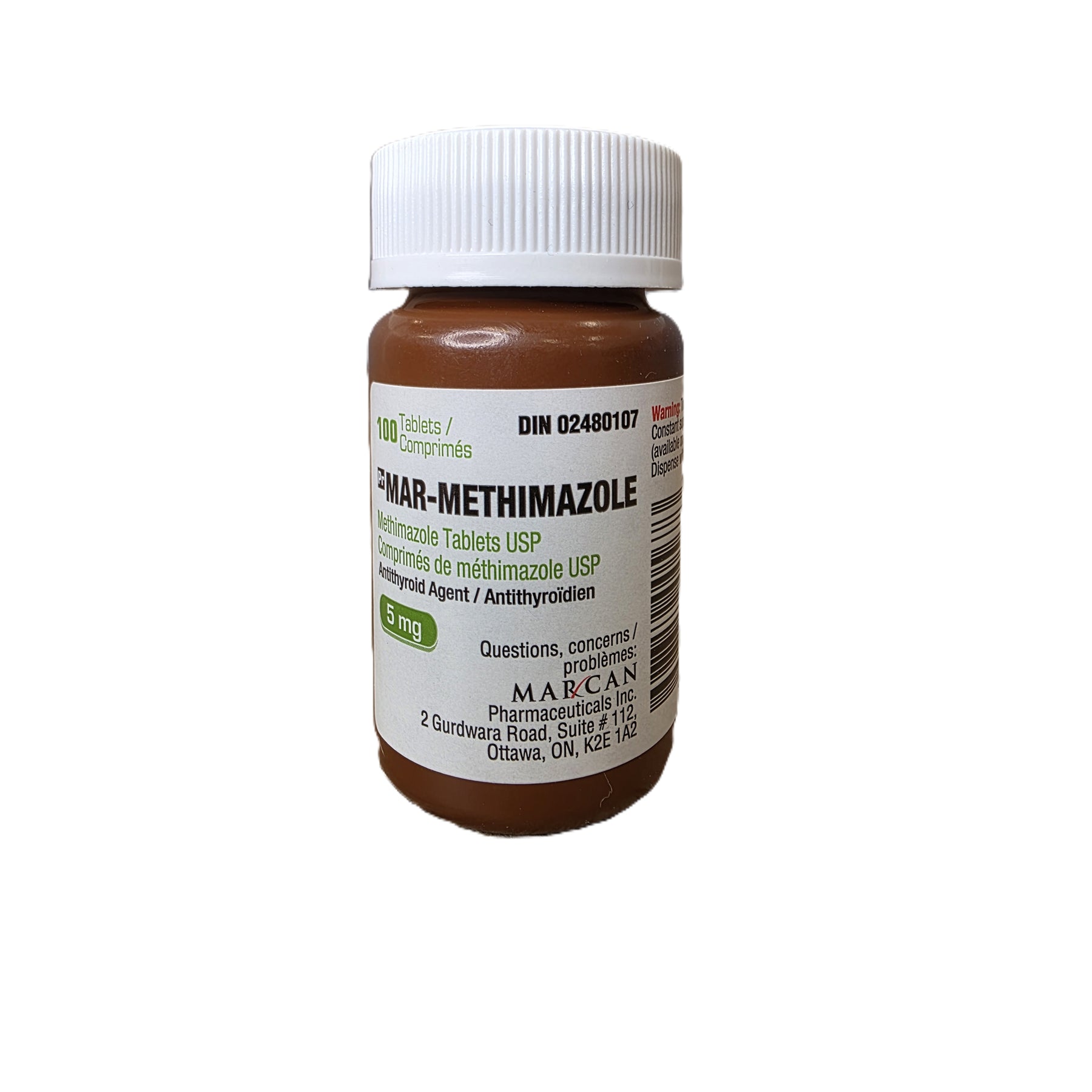 MAR-Methimazole tablet 5 mg 100 Tab