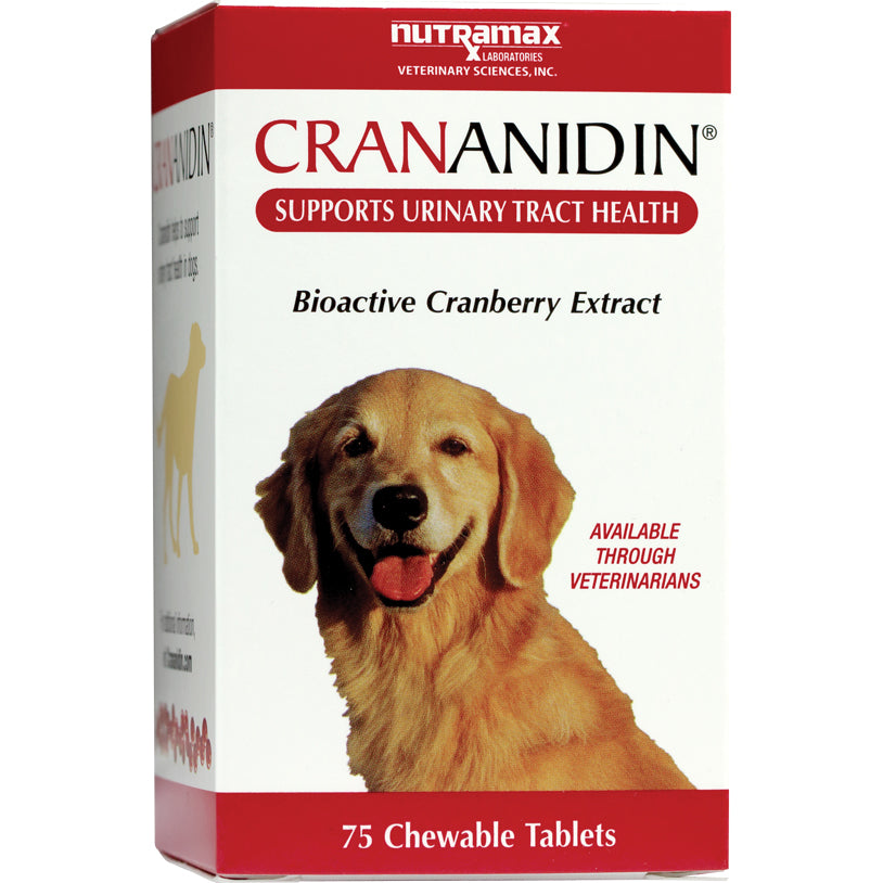 Crananidin chewable tablet for dogs Cranberry 75 Chewable Tablets