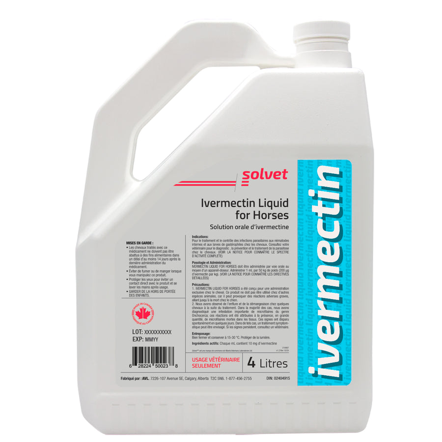 Ivermectin liquid for horses 10 mg/ml 4 L