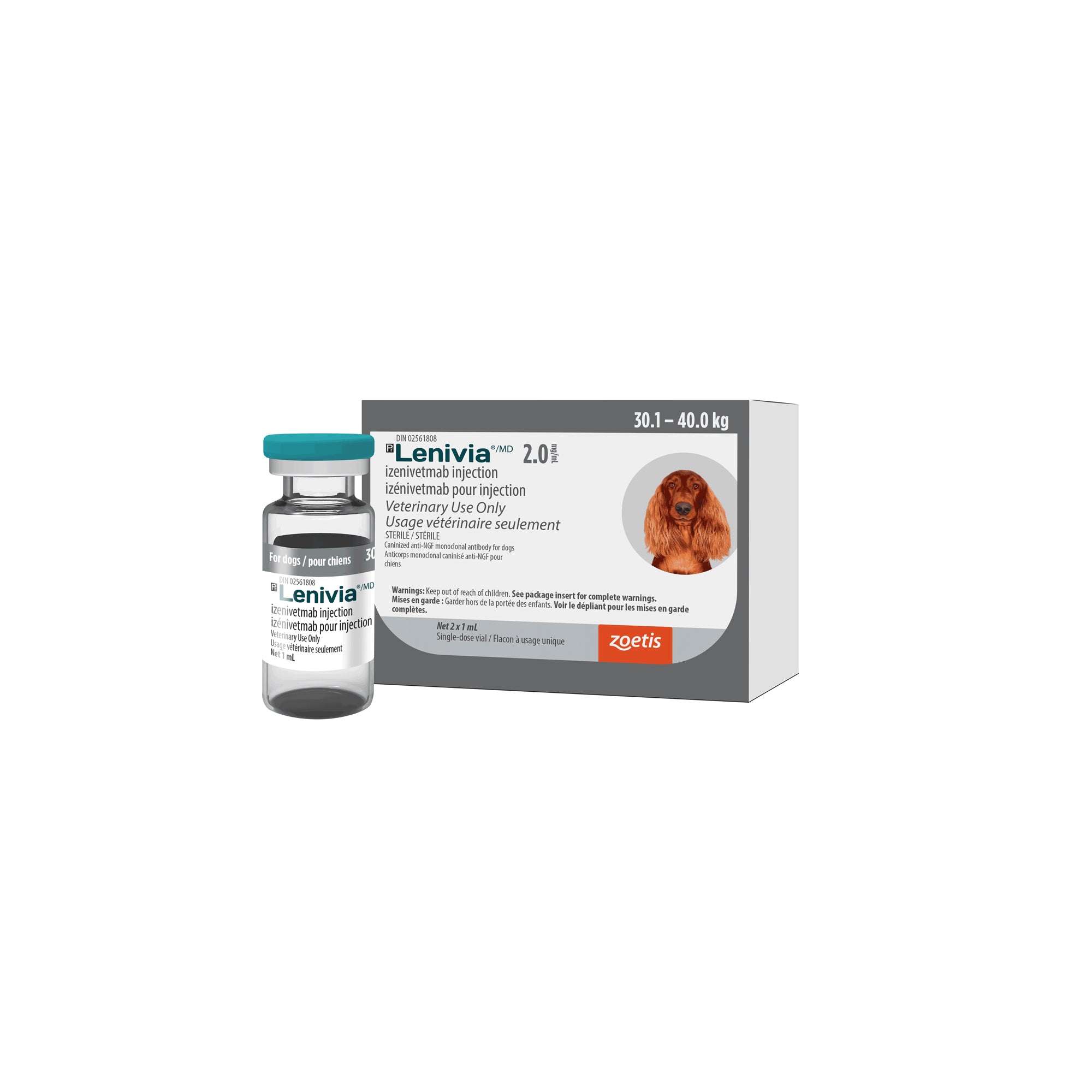 Lenivia injection for dogs 2 mg/ml 2 x 1 ml