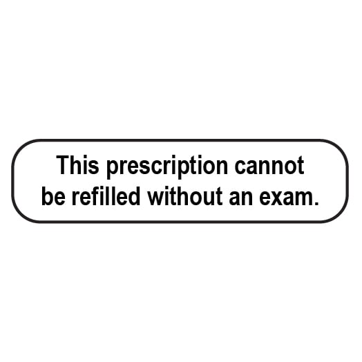 English labels This prescription cannot be refilled without an exam 2 x 500 /Pack