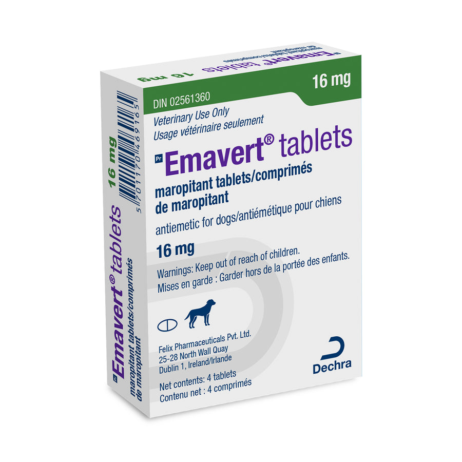 Emavert tablets for dogs 16 mg 4 Tab