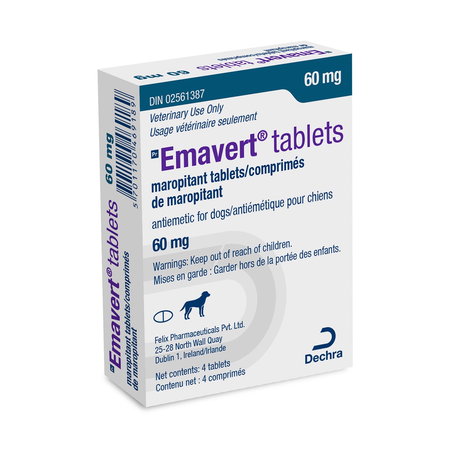 Emavert tablets for dogs 60 mg 4 Tab
