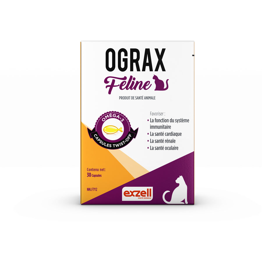 Ograx Feline twist-off capsules for cats 30 Cap 250 mg