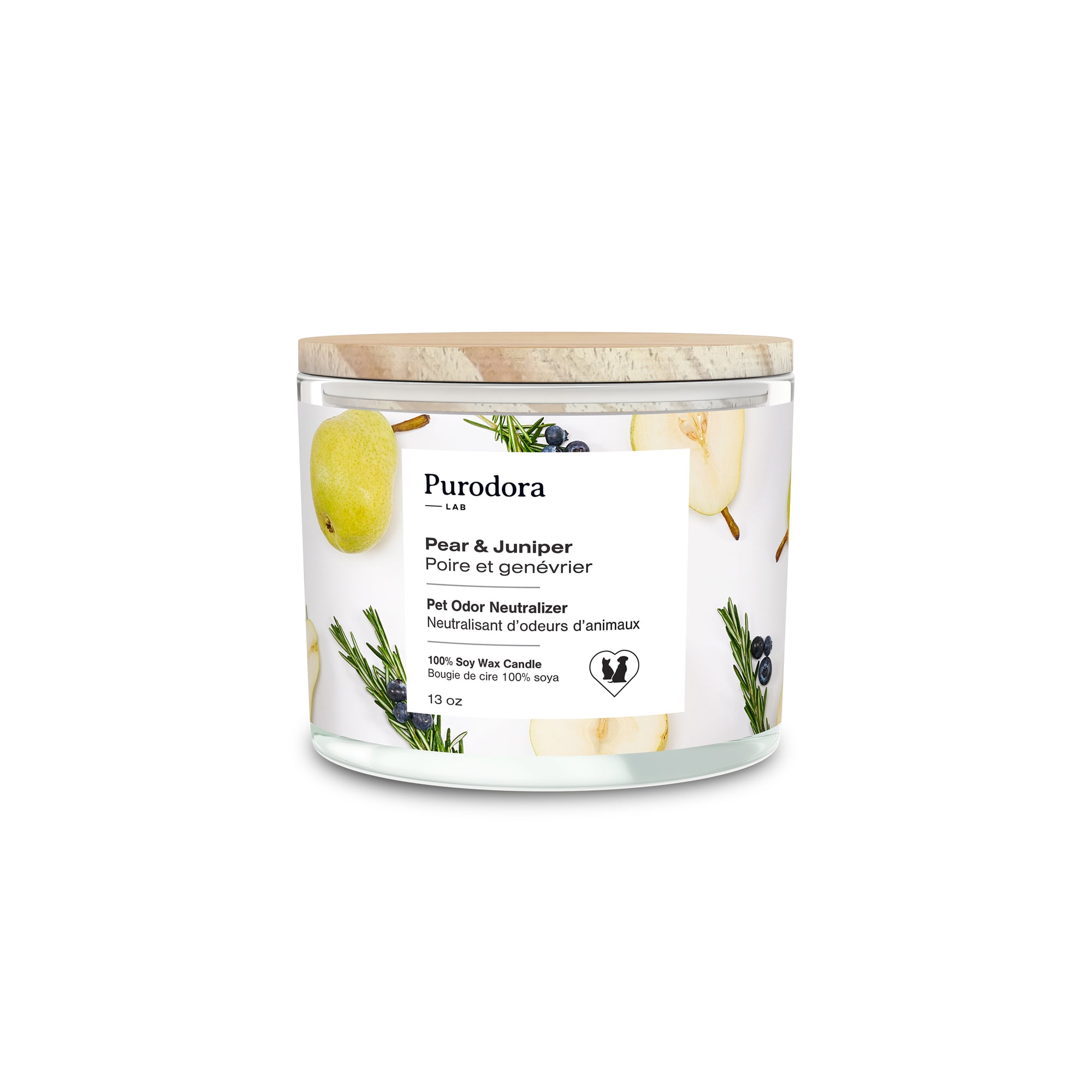 Candle Purodora with odour eliminator