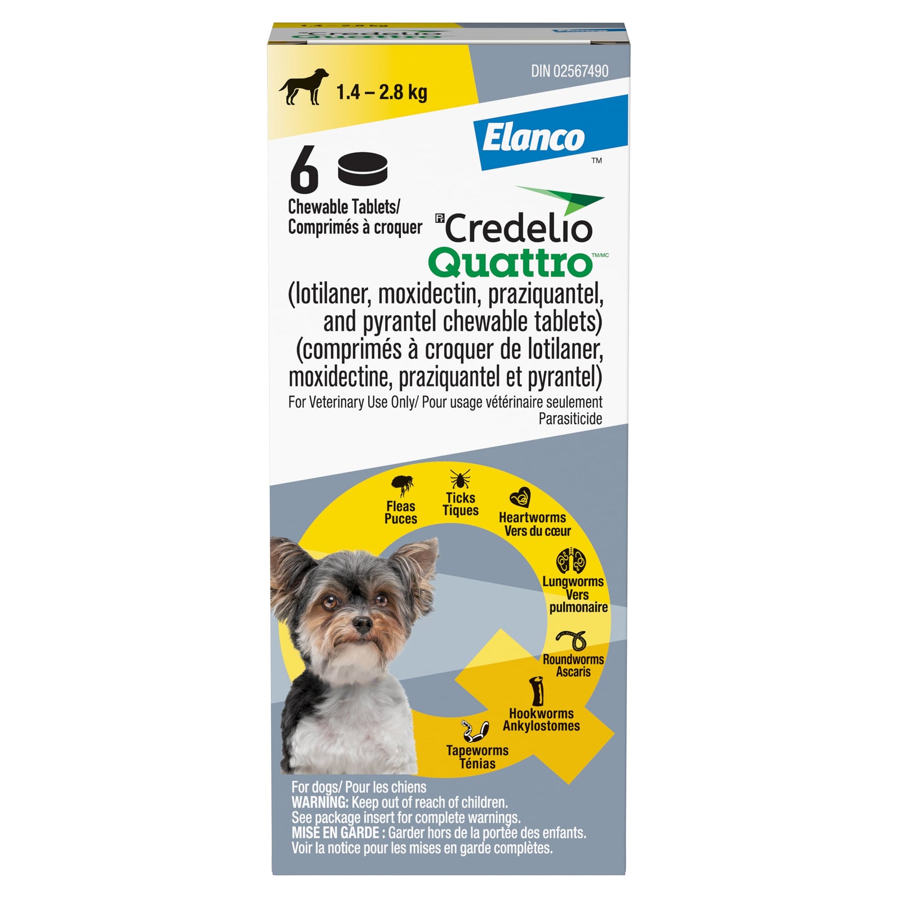 Credelio Quattro chewable tablet for dogs