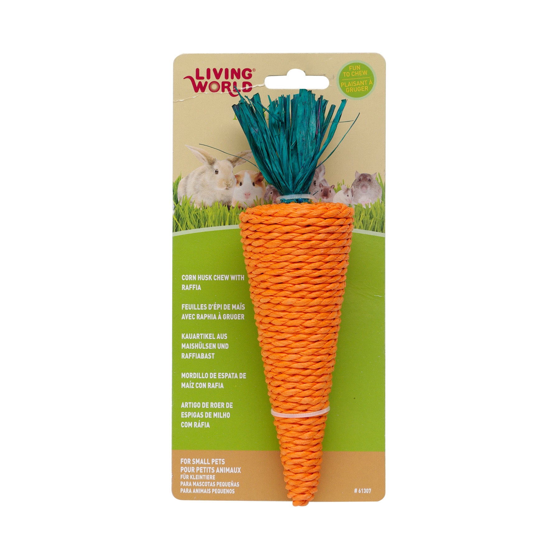 Chew toy Nibbler carrot for small animals