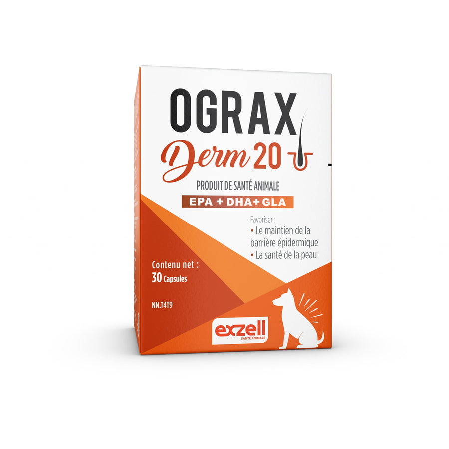 Ograx Derm 20 large breed capsules for dogs