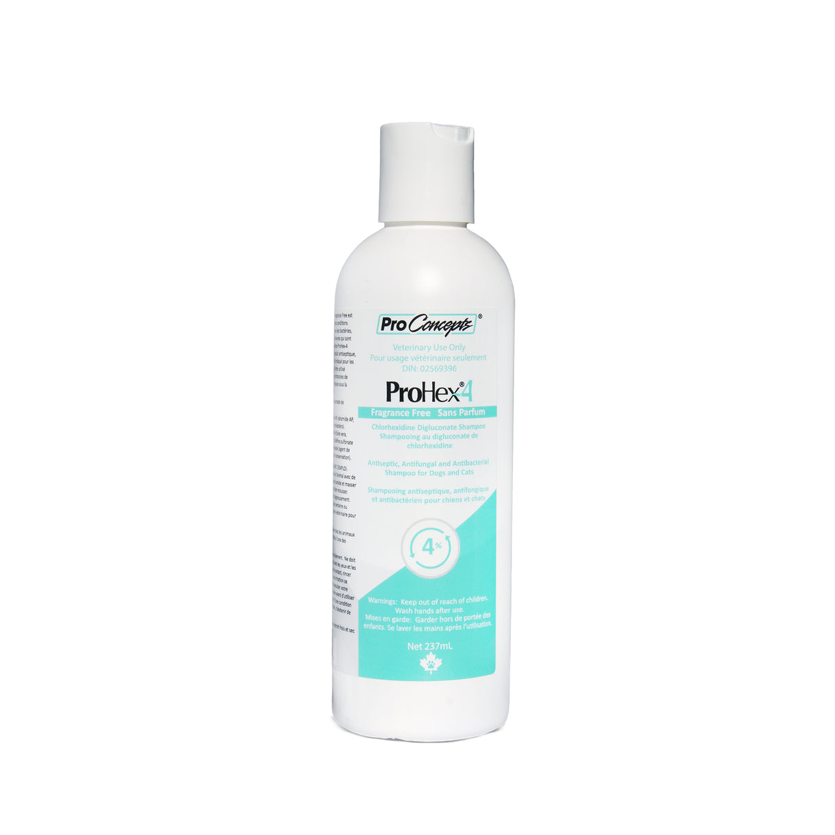 ProHex-4 shampoo fragrance-free for cats and dogs 4 % 237 ml