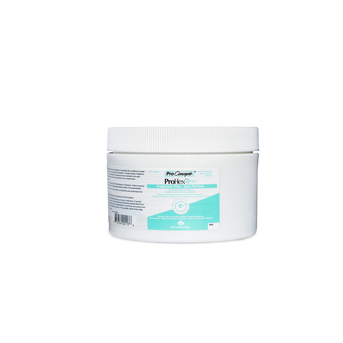 ProHex-4 wipes fragrance-free for cats and dogs 4 % 50 Wipes