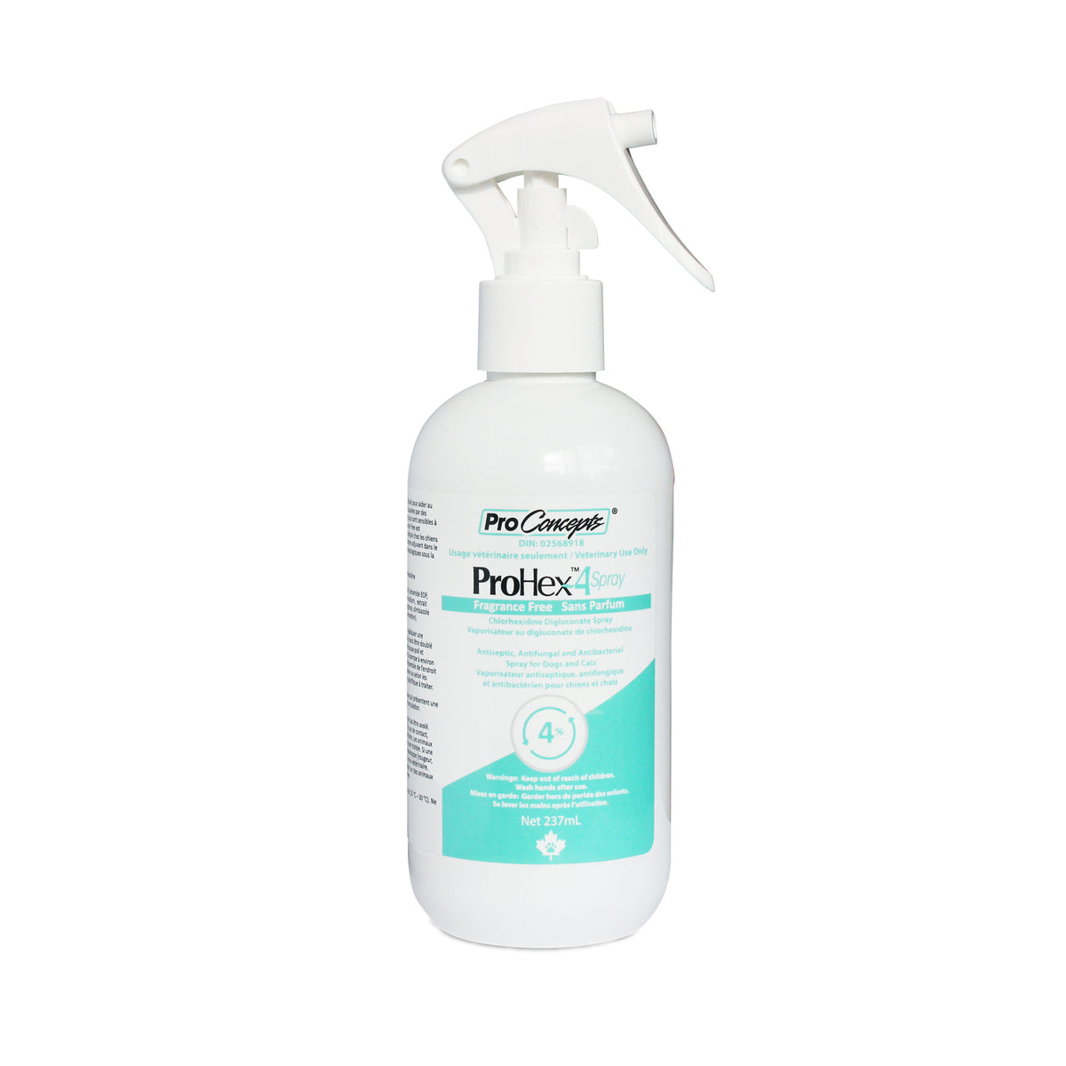 ProHex-4 spray fragrance-free for cats and dogs 4 % 237 ml