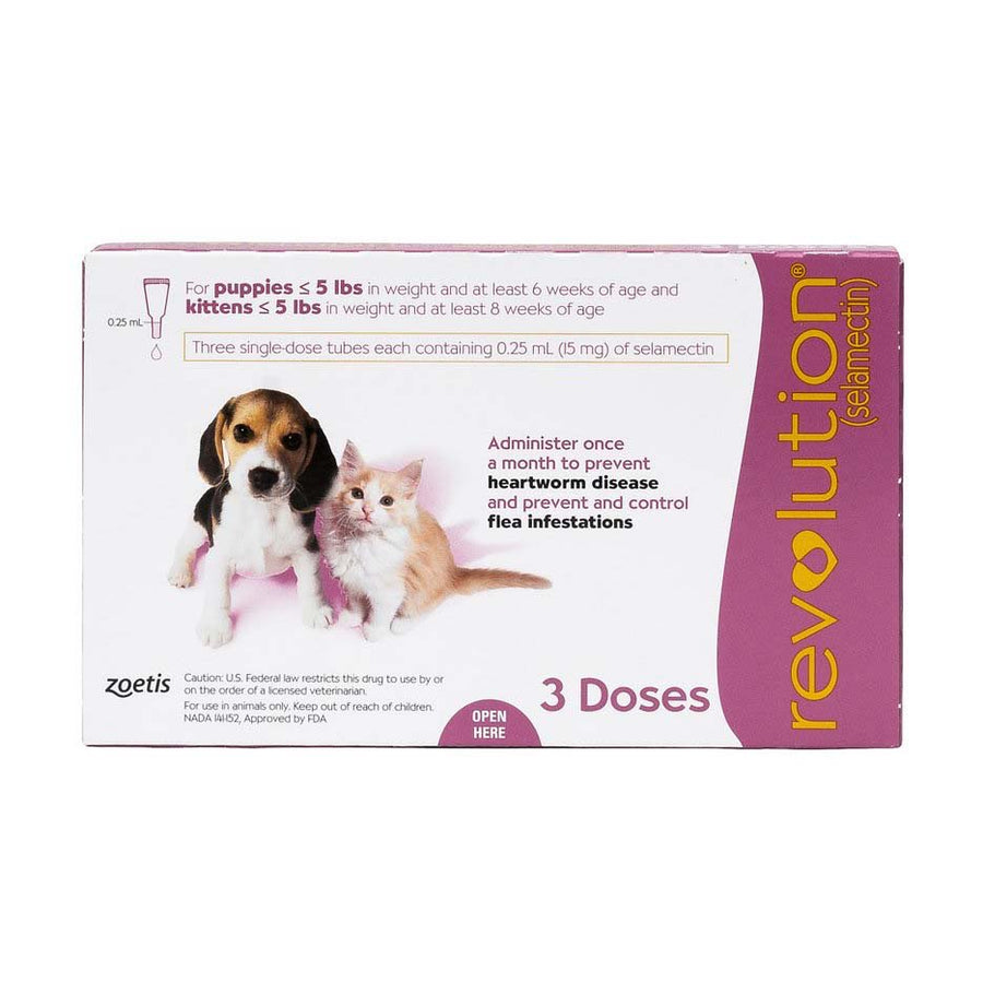 Revolution for Puppies and Kittens Pink/Rose < 2.5 kg 3 Tubes