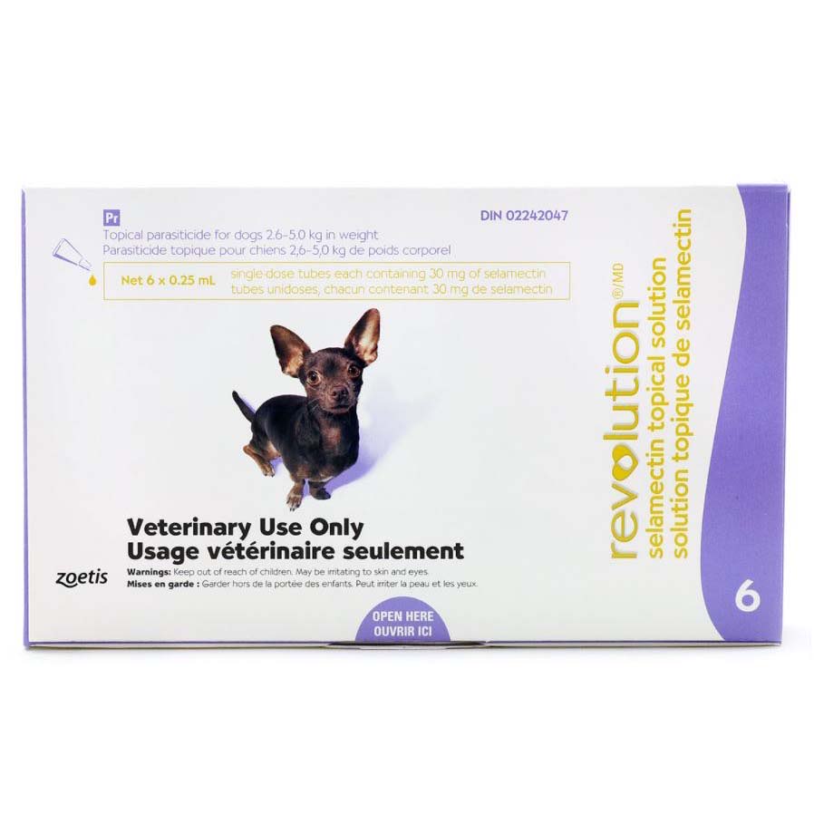 Revolution for Dog Purple/Violet 2.6 - 5 kg 6 Tubes