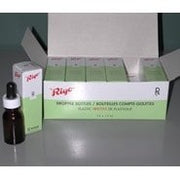 Amber glass dropper bottle with plastic pipette 12 x 15 ml