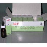 Amber glass dropper bottle with plastic pipette 12 x 15 ml