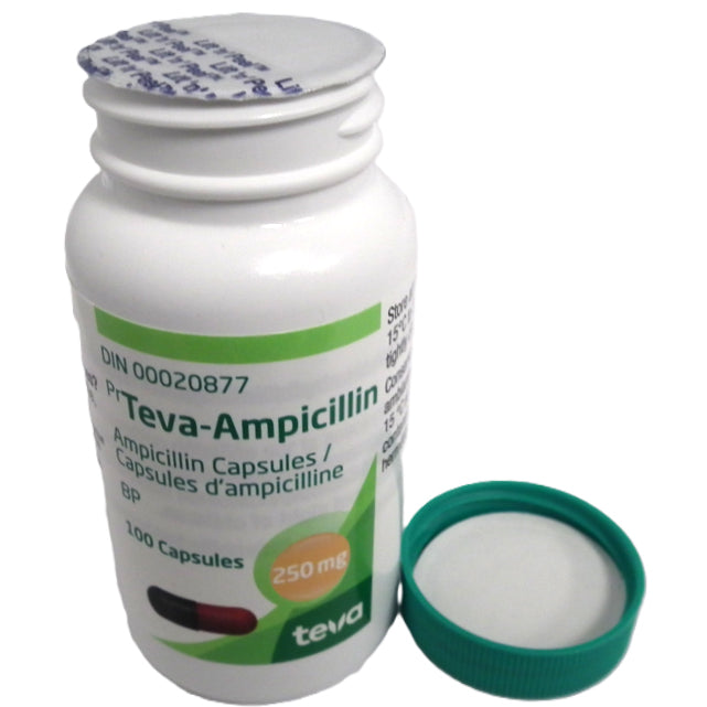 Ampicillin 250 mg 100 Cap