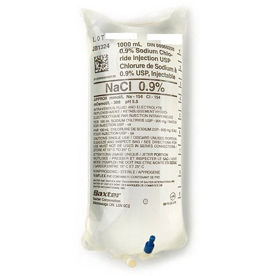 Sodium Chloride Injectable Solution 1000 ml 9 mg/ml