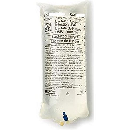 Lactated Ringer's Injection USP N/ A 1000 ml