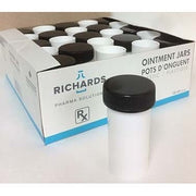 Ointment jars plastic capped White 12 x 240 ml