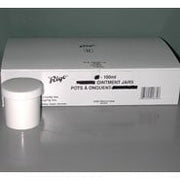 Ointment jars plastic capped White 12 x 240 ml