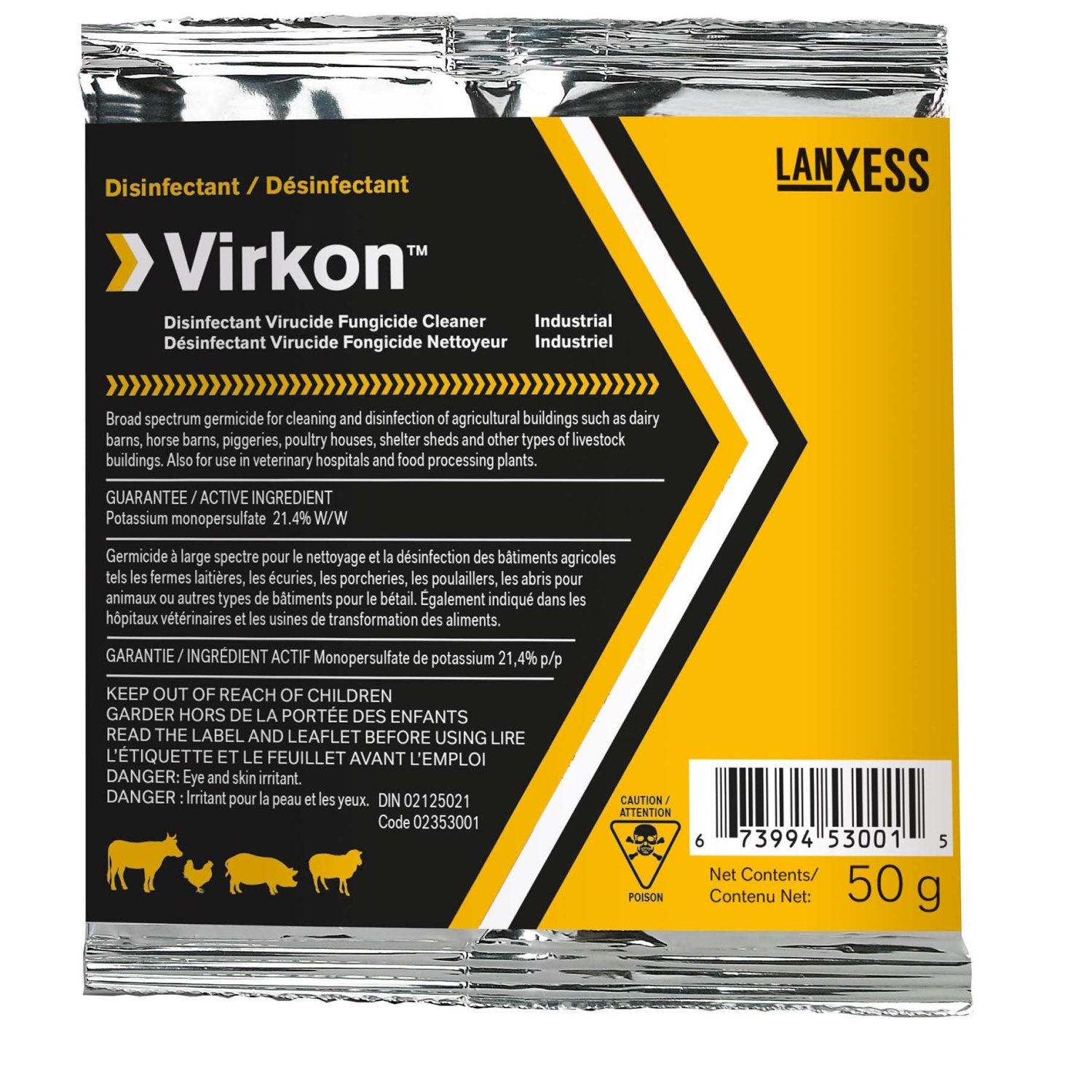 Virkon powder Disc. - 50 x 50 g 21.4 %