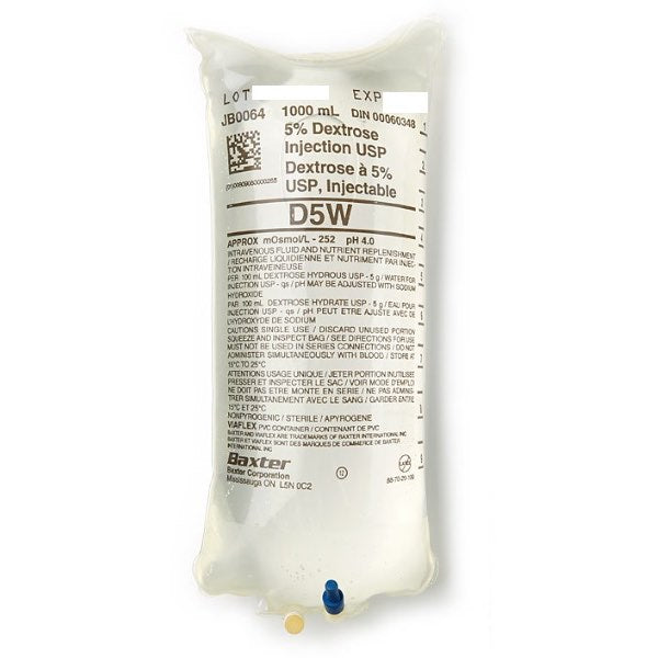Dextrose USP Injectable Solution 1000 ml 50 mg/ml