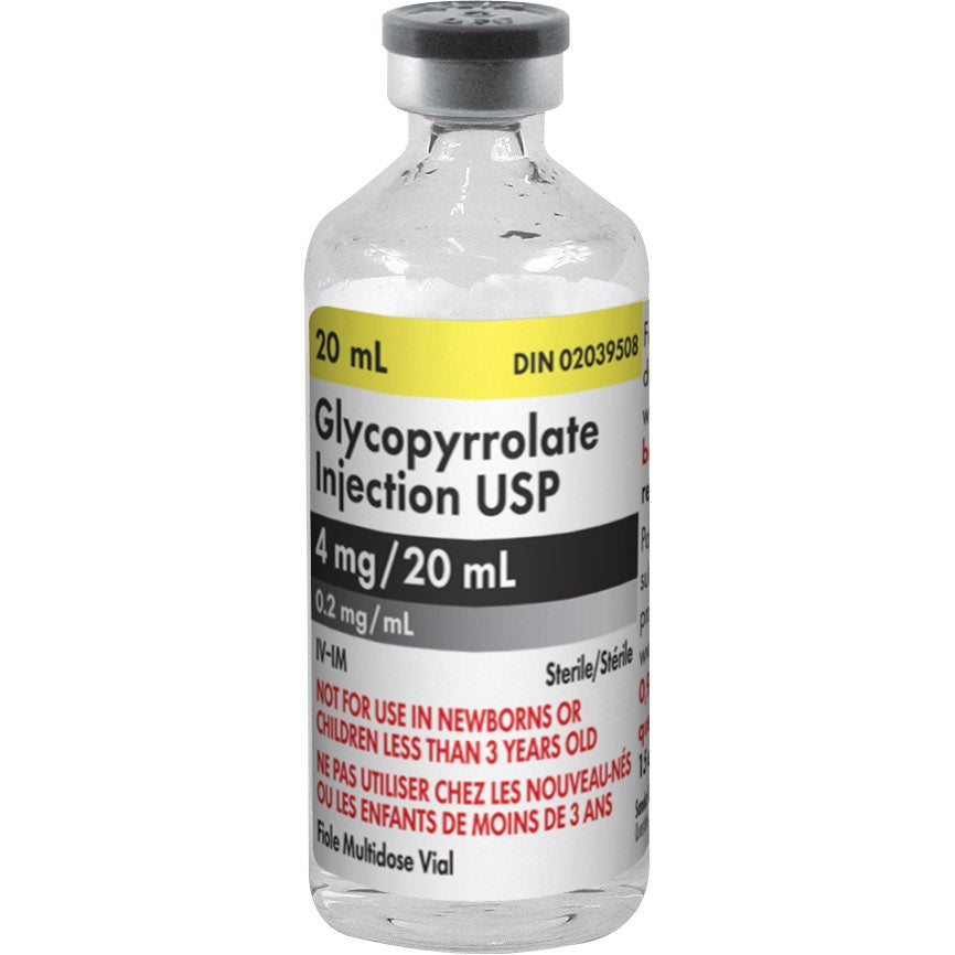 Glycopyrrolate injection USP 0.2 mg/ml 20 ml