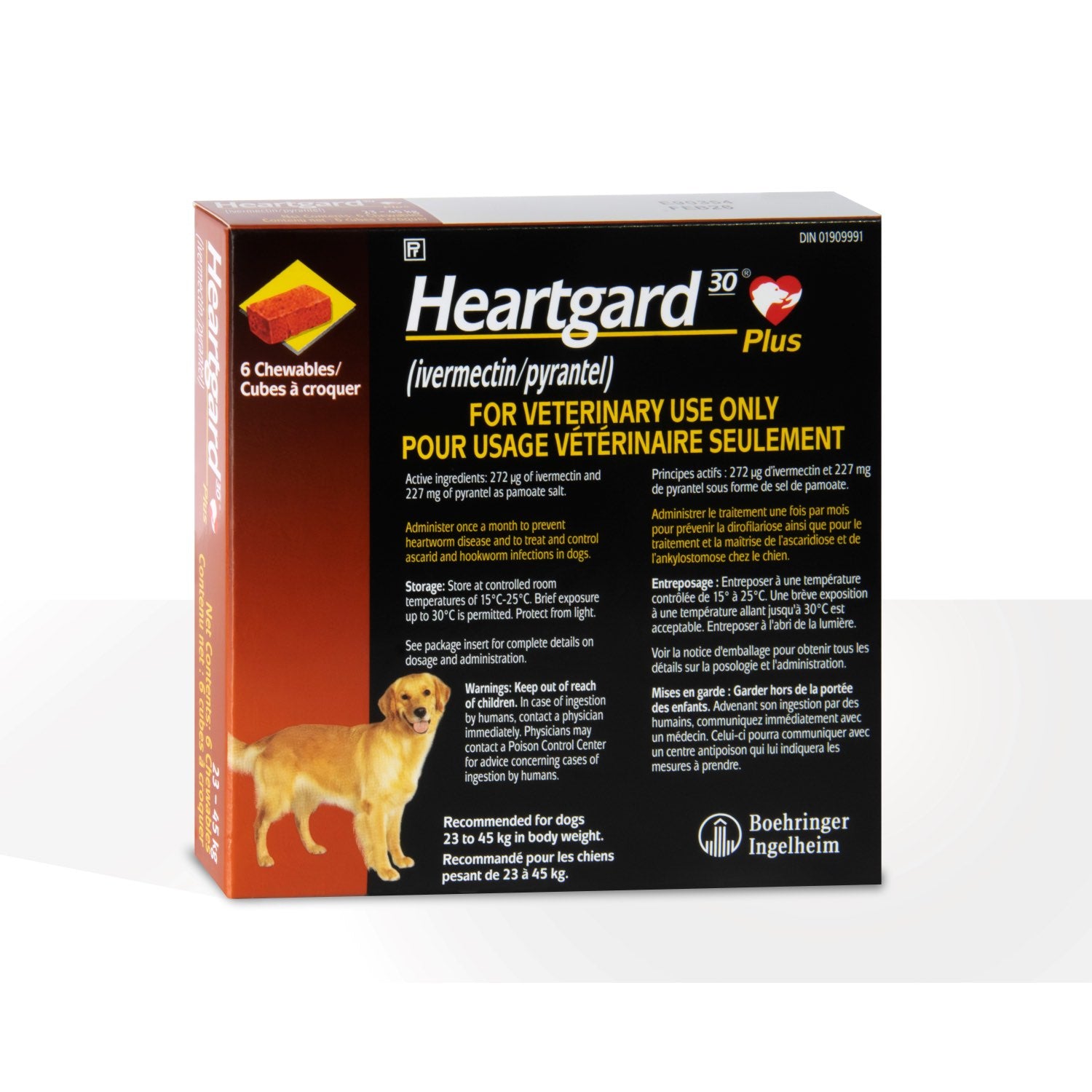 Heartgard 30 Plus Brown/Brun 23-45 kg 6 Chews